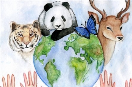Ученица Урмарской средней школы- победитель республиканского конкурса рисунков и плакатов «Наша планета - в наших руках»